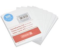 Bueno ficha, fichas, 180 g/m², A8 transversal, blanco