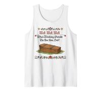Bueno, quién está Pensando Fuera de la Caja Ahora papá Humor Oscuro Divertido Camiseta sin Mangas