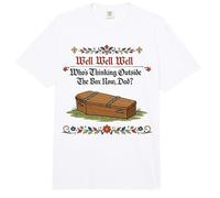 Bueno, quién está Pensando Fuera de la Caja Ahora papá Humor Oscuro Divertido Comfort Colors Adult Heavyweight T-Shirt