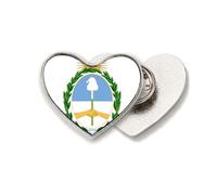 Buenos Aires Argentina - Broche de metal con emblema nacional de corazón