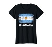 Buenos Aires Argentina Camiseta gráfica económica, Mujer, Negro, M