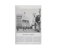 Buenos Aires Argentina - Cuadro decorativo para pared, lienzo impreso, para sala de estar, dormitorio, baño, oficina, decoración del hogar, 40 x 60 cm