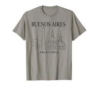 Buenos Aires Argentina Minimalista Skyline Viaje Souvenir Camiseta