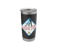 Buenos Aires Ciudad Argentina Retro Tango Vintage Souvenir Vaso térmico de acero inoxidable de doble pared