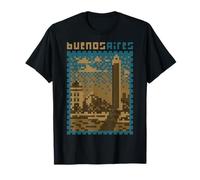 Buenos Aires, Pixel Art LOFI, Argentina 8 bit Camiseta