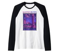 Buenos Aires, Pixel Art LOFI, Argentina 8 bit Camiseta Manga Raglan