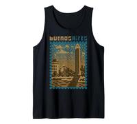 Buenos Aires, Pixel Art LOFI, Argentina 8 bit Camiseta sin Mangas