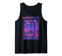 Buenos Aires, Pixel Art LOFI, Argentina 8 bit Camiseta sin Mangas