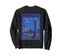 Buenos Aires, Pixel Art LOFI, Argentina 8 bit Sudadera