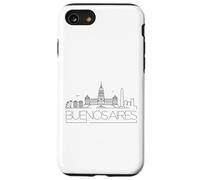 Buenos Aires Skyline Gráfico Hombres Mujeres Buenos Aire Cityscape Carcasa para iPhone SE (2020) / 7/8