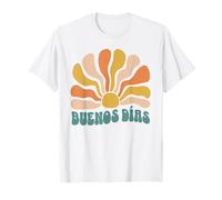 Buenos Días Boho Sun Retro Español Mañana Agitado Camiseta