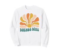 Buenos Días Boho Sun Retro Español Mañana Agitado Sudadera