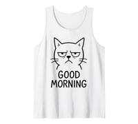 Buenos días Cat Grumpy Camiseta sin Mangas