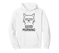 Buenos días Cat Grumpy Sudadera con Capucha