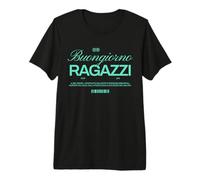 Buenos días Chicos Dicho Italiano: Sol, Amor, Pizza Camiseta Premium