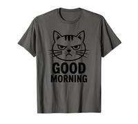 Buenos días Gato Mirando sombrío no apelar Camiseta