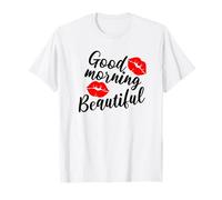 Buenos días Hermosos Labios Beso Humor Dulce Camiseta