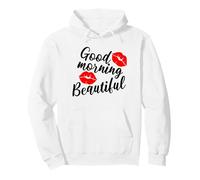 Buenos días Hermosos Labios Beso Humor Dulce Sudadera con Capucha