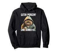 Buenos días Hielo Muy Delgada - Morgenmuffel Gato Grueso Sudadera con Capucha