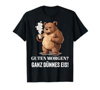 Buenos Días Muy Delgada Helado Morgenmuffel Fun Café Diseño Camiseta
