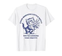 Buenos días pequeño Gatito te Ves Muy Bonita Meme Camiseta