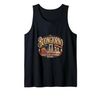 Buenos días Roma Memes Italiano Italia Amante I Love Roma Camiseta sin Mangas