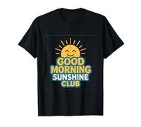 Buenos días Sunshine Club Sunrise Gráfico Buenas Vibraciones Camiseta