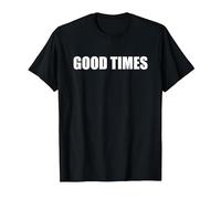 Buenos Tiempos Camiseta, Hombre, Negro, 5XL