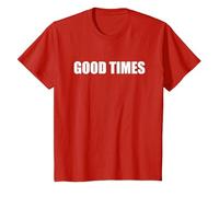 Buenos Tiempos Camiseta, Niños, Rojo, 2 años