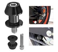 BUENTYA 2PCS Diábolos para Moto Universal Diábolos para los Caballetes Traseros de Moto 8mm Aluminio CNC Diábolos Basculante de Deslizadores Tornillos para Moto del Soporte del Brazo Oscilante