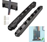 BUENTYA Soporte para Tacos de Billar de Madera, 6 Agujeros, Estante para Tacos de Billar Montado en la Pared, Soporte Tacos de Billar para Guardar Palos de Billar, Accesorio de Billar, Bares, Clubes