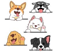 Buer Homie Pegatinas De Perros Graciosos， Pegatinas Coche Exterior Perro， Vinilos De Pared Decorativos Cocina