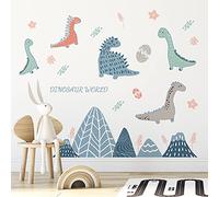 Buer Homie Pegatinas Dinosaurios Para NiñOs, Decoracion Infantil Habitacion, DecoracióN Aula Infantil (Azul)