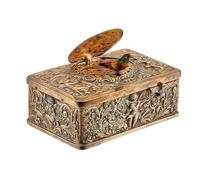 Buerfu Caja De Música Pájaro Vintage - Decoración De Mesa con Relieve 3D - Caja De Música Mecánica | para Coleccionistas Niños Jóvenes Adultos Escritorio Estantería Mesita de Noche Salón