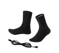 Buerfu Calcetines Eléctricos,Calentador Cómodo Recargable Mediante USB - Calcetín Calefactado Transpirable,para Deportes De Invierno Esquí Actividades Al Aire Libre Hogar Viaje