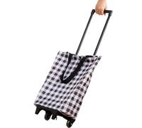 Buerfu Carrito De La Compra | De Mano Ligero E Impermeable con Ruedas | Carrito De Compras Rodante para Personas Mayores - para Lavandería Escaleras Almacenamiento Casa Viajes Dormitorio Hotel