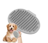 Buerfu Cepillo para Champú de Perro,Cerdas para Peine de Aseo y Cepillado - Fregador De Baño Para Perros Con Cerdas,Para Gatos Y Cachorros De Pelo Largo O Corto Durante El