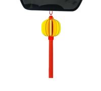 Buerfu Difusor recargable para coche, ambientador de coche, perfume, aromaterapia, fragancia de espejos de coche, accesorios de coche de linterna roja, diseño de linternas rojas, accesorios de