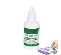 Buerfu Fundente para soldar, Soldadura con fundente líquido - Flujo de soldadura de plata de 50 ml, adhesivo para metales - Fundente para metal sin enjuague con punta dispensadora, suministros de