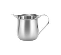 Buerfu Jarra Espumadora Leche | Recipiente Espumador Leche Café con Pico - Jarra Acero Inoxidable para Cappuccino Vaporera y Servir Cocina Hogar Viaje Cafetería Restaurante Bar