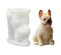 Buerfu Molde para Velas con Forma de Perro | Molde de Fundición 3D - para Resina Epoxi,para Artistas, Principiantes, Creativos, Talleres de Yeso, Eventos en Casa