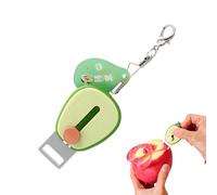 Buerfu Pelador De Frutas Portátil | Mini Herramienta Para Pelar Frutas Y Verduras | Pelador De Patatas Portátil Con Llavero,Para Zanahoria Calabacín Pepino Cocina Casera Principiantes Viajes Camping