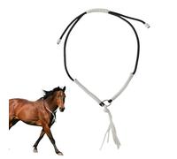 Buerfu Riendas de caballo, riendas de cuerda, tejidas a mano con borlas para jinetes profesionales, entrenamiento en tierra, club ecuestre, escenarios, exposiciones, fotografía