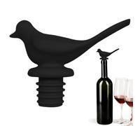 Buerfu Tapón de silicona para botellas de vino, tapón de vino de pájaro para botellas de vino, conservador de la frescura, tapón reutilizable para botellas de cerveza, champán, para mujeres y hombres