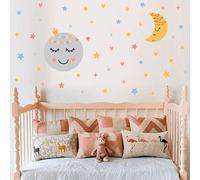 BuerHomie Pegatinas Pared Decorativas Infantiles, Sol Luna Estrella Adesivos Paredes Decoración para Dormitorio Habitation Bebé Niña Niño