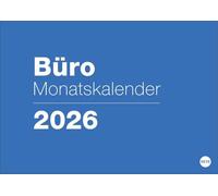 Büro Monatsplaner 2026: Praktischer Wandplaner mit großer Monatsübersicht. Wandkalender DIN A4. Büro-Kalender mit Notizfeld und Schulferien.