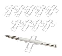 Büroklammer Stiftehalter - 10-Teiliges Metall Schreibwerkzeug Set, Wiederverwendbarer Notizbuch Clip Stift Organizer | Für Büro Schule Klassenzimmer Schreibtisch Klemmbrett Buch Skizzenbuch