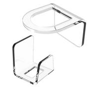 Bürstenhalter, ülschwamm- und Bürstenhalter, üllappenhalter - aus transparentem Acryl, platzsparend, Leicht zu montieren, im 2er-Set, Ideal zur ordentlichen Organisation der Küchenspüle