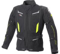 Büse Agadir, chaqueta textil impermeable 32 male Negro/Amarillo Neón/Gris