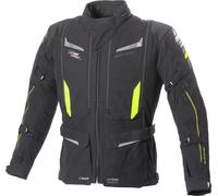 Büse Agadir Chaqueta textil para motocicleta, negro-amarillo, tamaño 52 para Hombres